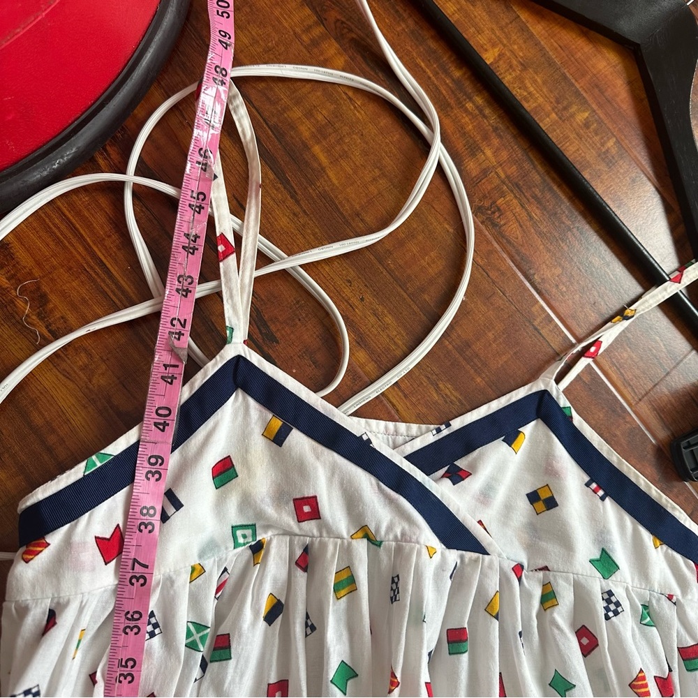 Vintage nautical flag maxi dress - Picture 6 of 8